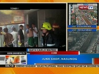 NTG: Junk shop sa Tondo, Manila, nasunog