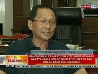 BT: Mayor Guiani at kapatid, nakatanggap ng death threat ilang linggo bago ang pagsabog sa Cotabato