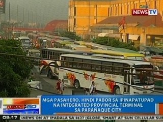 NTG: Mga pasahero, 'di pabor sa ipinapatupad na integrated provincial terminal sa Parañaque City