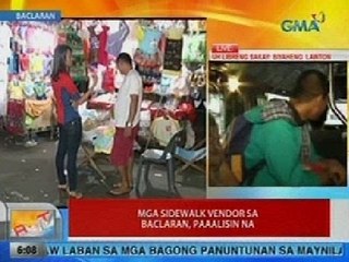 UB: Mga sidewalk vendor sa Baclaran, paaalisin na