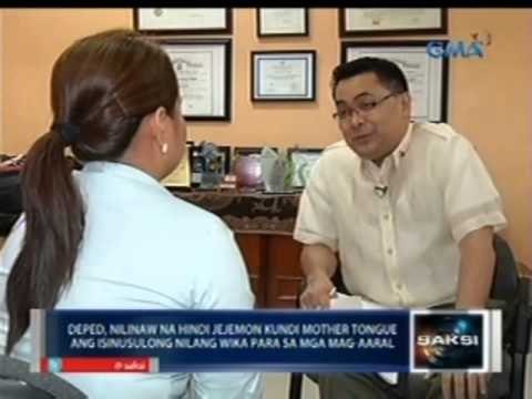 DepEd, nilinaw na 'di jejemon kundi mother tounge ang isinusulong nilang wika para sa mga mag-aaral