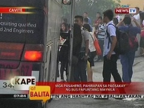 KB: Mga pasahero, pahirapan sa pagsakay ng bus papuntang Maynila