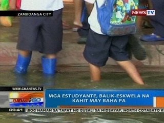 NTG: Mga estudyante, balik-eskwela na kahit may baha pa