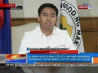 CA: Bonifacio Global City at ilan pang barangay, pagmamay-ari ng Makati City at hindi ng Taguig