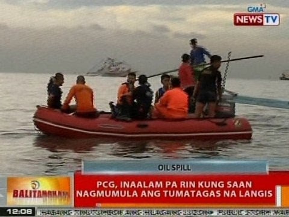 BT: PCG, inaalam pa rin kung saan nagmumula ang tumatagas na langis sa Cavite