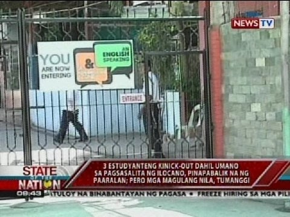 3 estudyante kinick-out dahil umano sa pagsasalita ng Ilocano, pinapabalik na ng paaralan