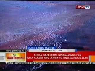 Download Video: BT: Aerial inspection, isinagawa ng PCG para alamin ang lawak ng pinsala ng oil leak sa Cavite