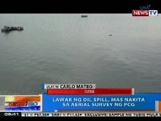 NTG: Lawak ng oil spil sa Cavite, mas nakita sa aerial survey ng PCG