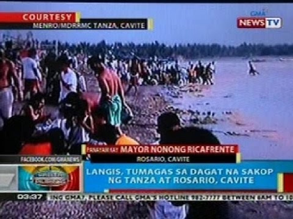 BP: Bayan ng Rosario, Cavite, isinailalim na sa state of calamity dahil sa oil spill