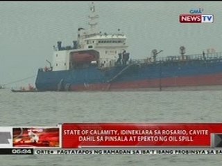 QRT: State of calamity, idineklara sa Rosario, Cavite dahil sa pinsala at epekto ng oil spill