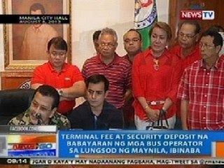 NTG: Terminal fee at security deposit na babayaran ng mga bus operator sa Maynila, ibinaba