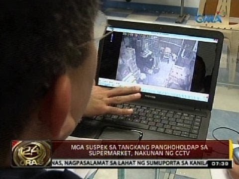 24 Oras: Mga suspek sa tangkang panghoholdap sa supermarket, nakunan ng CCTV