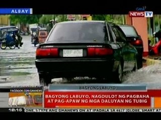 BT: Bagyong Labuyo, nagdulot ng pagbaha sa Albay