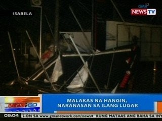 NTG: Malakas na hangin, naranasan sa ilang lugar sa Isabela