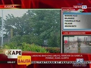 KB: Lakas ng Bagyong Labuyo, ramdam sa Isabela; PDRRMC, naka-alerto
