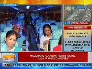 UB: Masamang panahon, perwisyo ang dala sa mga commuter