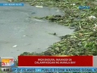 UB: Mga basura, inaanod sa dalampasigan ng Manila Bay