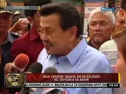 24 Oras: Mga vendor, bawal na sa kalsada ng Divisoria sa araw