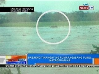 NTG: Babaeng tinangay ng rumaragasang tubig, natagpuan na