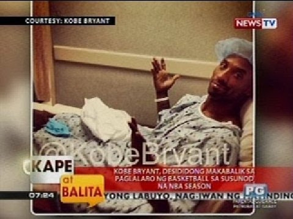 KB: Kobe Bryant, desididong makabalik sa paglalaro ng basketball sa susunod na NBA Season