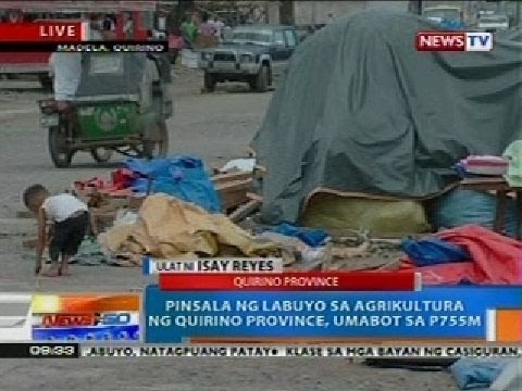 NTG: 70% ng kabuhayan sa Quirino Province, apektado ng Bagyong Labuyo