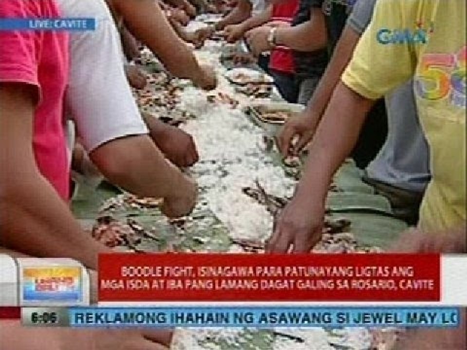UB: Boodle fight, isinagawa para patunayang ligtas ang mga isda at iba pang lamang dagat