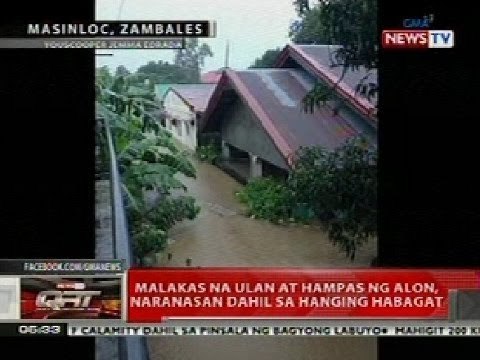 QRT: Malakas na ulan at hampas ng alon sa Zambales, naranasan dahil sa hanging habagat