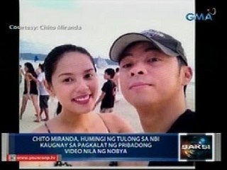 Saksi: Chito Miranda, nagpatulong sa NBI kaugnay sa pagkalat ng pribadong video nila ng nobya