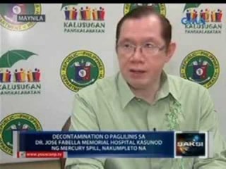 Saksi: Paglilinis sa Fabella Hospital kasunod ng mercury spill, nakumpleto na