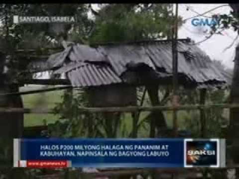 Saksi: Malaking pinsala, iniwan ng bagyong Labuyo sa pag-landfall nito sa Aurora