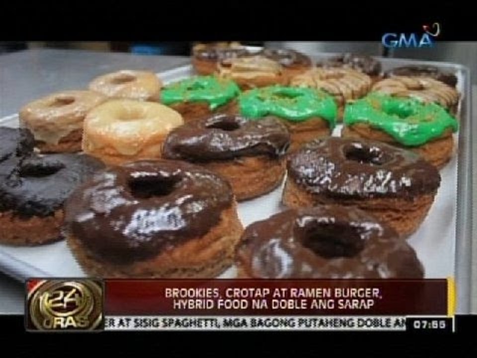 24 Oras: 'Brookies,' 'crotap,' at ramen burger, hybrid food na doble ang sarap