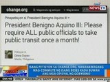 NTG: Isang petisyon, nananawagang mag-commute ng isang beses kada buwan ang mga opisyal ng gobyerno