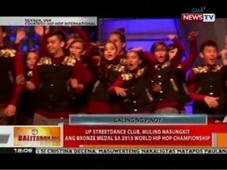 UP Streetdance club, muling nasungkit ang bronze medal sa 2013 World Hip Hop Championship