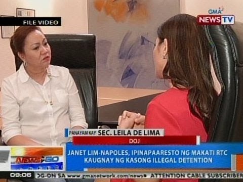 NTG: Panayam kay DOJ Sec. De Lima kaugnay sa pagpapaaresto kay Napoles at kanyang kapatid
