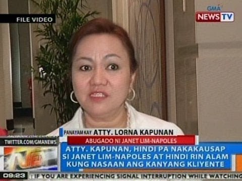 NTG: Panayam kay Atty. Kapunan kaugnay sa pagpapaaresto kay Janet Lim Napoles at Reynald Lim