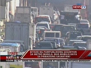Biyahe ng pampublikong sasakyan sa Metro Manila, mas mabilis kaysa pribadong sasakyan?