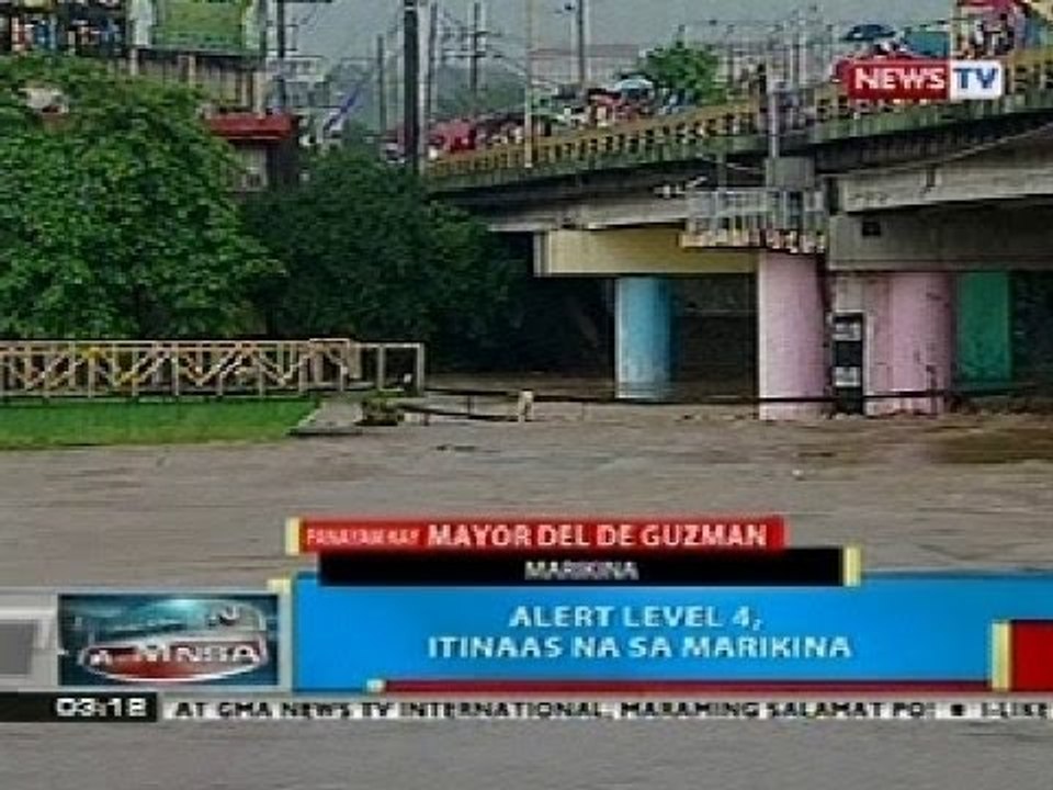 BP: Alert level 4, itinaas na sa Marikina