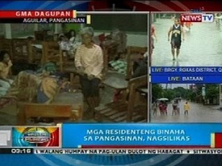 BP: Mga residenteng binaha sa Pangasinan, nagsilikas
