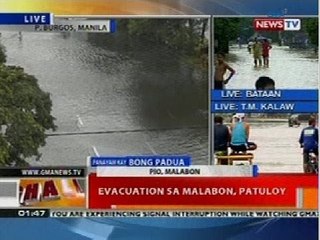 BT: Evacuation sa Malabon, patuloy