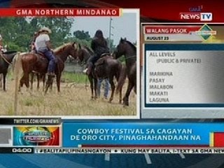 BP: Cowboy festival sa Cagayan de Oro City, pinaghahandaan na