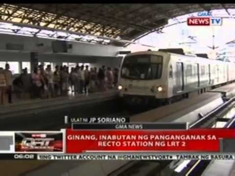 QRT: Ginang, inabutan ng panganganak sa Recto Station ng LRT 2