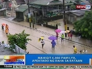 NTG: Mahigit 6,000 pamilya, apektado ng baha sa Bataan