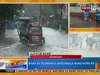 NTG: Baha sa Olongapo, nagsimula nang humupa