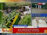 BT: Bus, nahulog sa bangin sa Cebu City