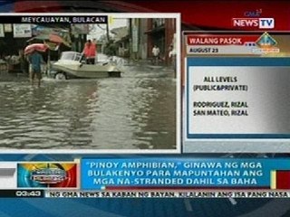 BP: 'Pinoy amphibian,' ginawa para mapuntahan ang mga na-stranded dahil sa baha