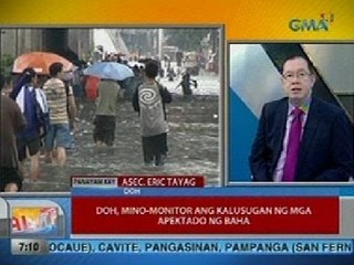 UB: DOH, mino-monitor ang kalusugan ng mga apektado ng baha