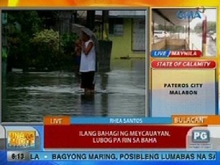 UB: Ilang bahagi ng Meycauayan, Bulacan, lubog pa rin sa baha