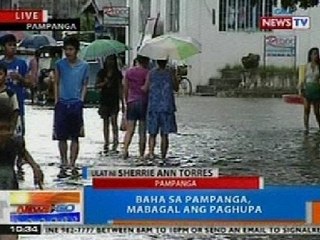 NTG: Baha sa Pampanga, mabagal ang paghupa