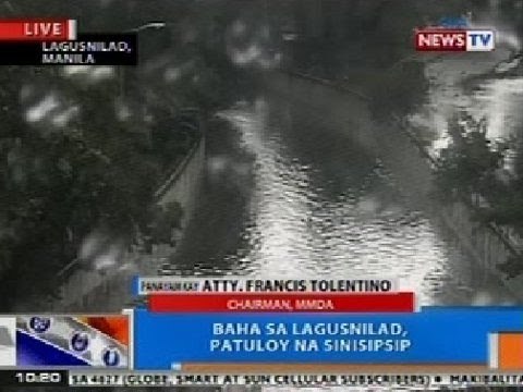 NTG: Panayam kay MMDA chairman Tolentino kaugnay sa ginagawang pagsipsip ng baha sa Lagusnilad