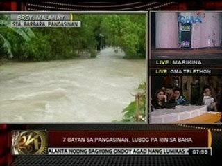 24 Oras: Pitong bayan sa Pangasinan, lubog pa rin sa baha